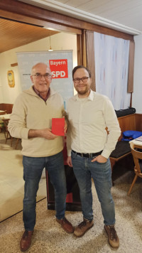 Neuaufnahme Michael Schlereths durch Vorsitzenden Daniel Reichenberger