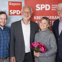 Daniel Reichenberger, Norbert Mitlmeier, Petra Mitlmeier und Michael Rischke