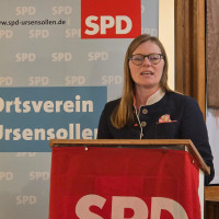 Nicole Bäumler bei ihrer Rede